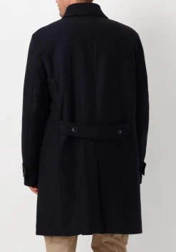 donkerblauwe drykorn mantel skaro