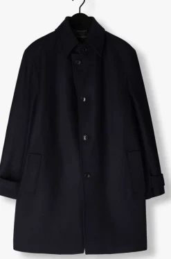 donkerblauwe drykorn mantel skaro