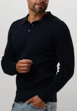 donkerblauwe drykorn polo tesuan