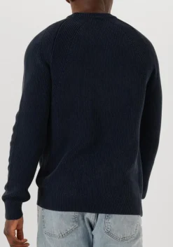 donkerblauwe drykorn trui rippley 422117