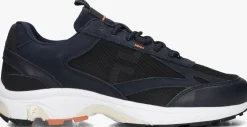 donkerblauwe filmore lage sneakers krafla