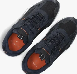 donkerblauwe filmore lage sneakers krafla