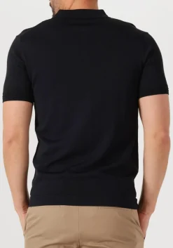 donkerblauwe genti polo polo zip ss k2053-1260