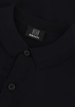 donkerblauwe genti polo polo button ss k2046-1260