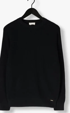 donkerblauwe gentiluomo trui round ls raglan