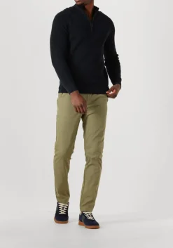 donkerblauwe gentiluomo trui turtle zip