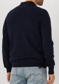 donkerblauwe gran sasso vest jacket zip