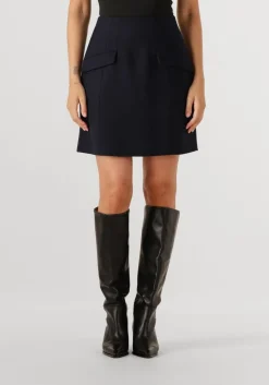 donkerblauwe herskind minirok benjamin skirt