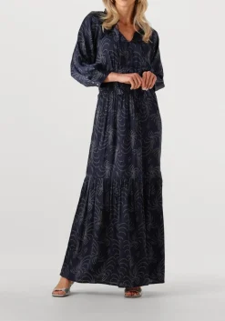 donkerblauwe ibana maxi jurk dyani