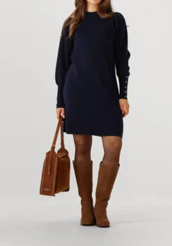 donkerblauwe janice midi jurk clay