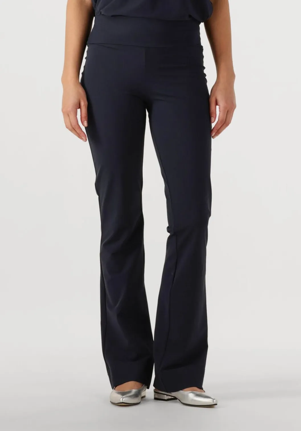 donkerblauwe japan tky flared broek zaya