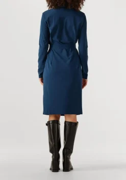 donkerblauwe japan tky midi jurk nenema