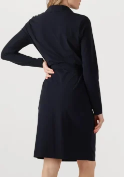 donkerblauwe japan tky midi jurk nenema