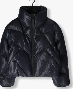 donkerblauwe krakatau gewatteerde jas qw531