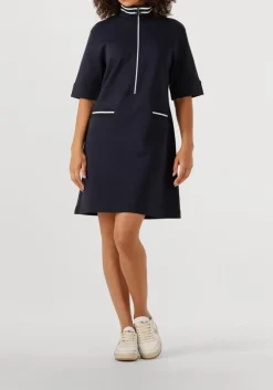 donkerblauwe marc cain sports mini jurk zs 21.10 j17 jurk