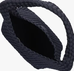 donkerblauwe marrea schoudertas bucket