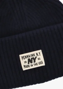 donkerblauwe penn & ink muts beanie w25b354