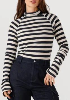 donkerblauwe penn & ink tops & t-shirts longsleeve w25t1189