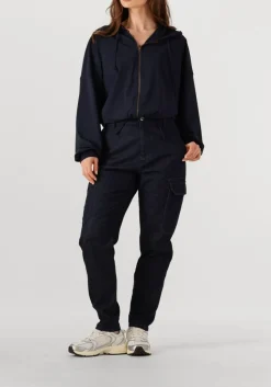 donkerblauwe penn & ink vest hoodie w25f1739