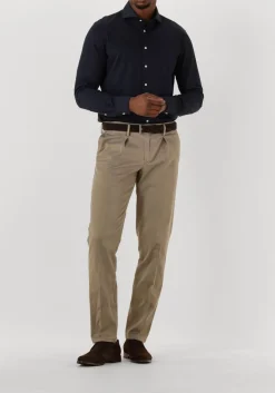 donkerblauwe profuomo klassiek overhemd shirt x-cutaway japanese knitted