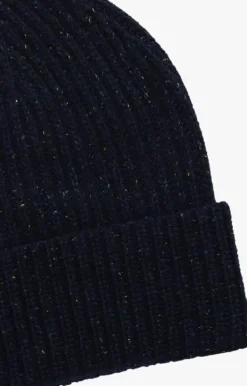 donkerblauwe profuomo muts hat wool polyamide