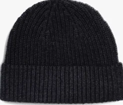 donkerblauwe profuomo muts hat wool nylon