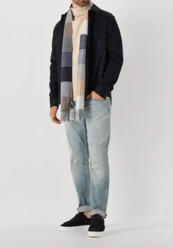 donkerblauwe profuomo overshirt overshirt cutaway knitted