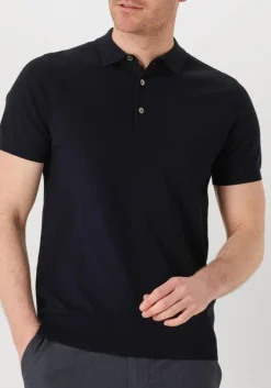 donkerblauwe profuomo polo polo short sleeve