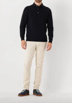 donkerblauwe profuomo trui polo onepiece luxury basic