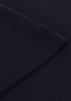 donkerblauwe profuomo t-shirt t-shirt crew neck ss
