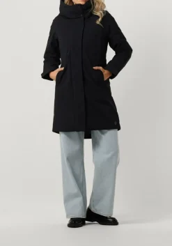 donkerblauwe rosemunde top babette silk t-shirt lace