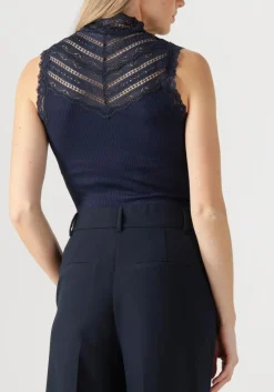 donkerblauwe rosemunde top benita
