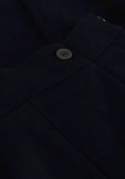 donkerblauwe ruby tuesday wijde broek relena straight leg pants with zipper at side