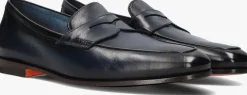 donkerblauwe santoni loafers carlos