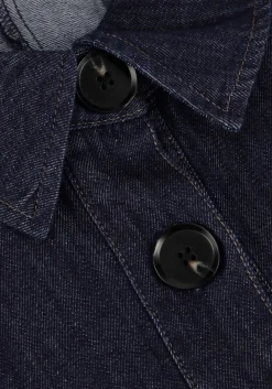 donkerblauwe second female mini jurk dera denim tunic dress