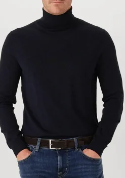 donkerblauwe stefano lauran trui col