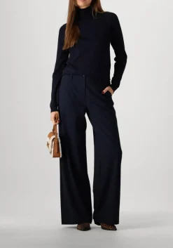 donkerblauwe summum coltrui sweater turtle neck basic knit