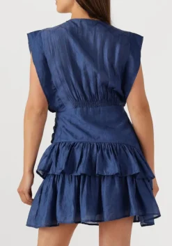 donkerblauwe suncoo mini jurk cyana