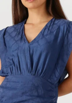 donkerblauwe suncoo mini jurk cyana