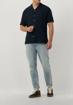 donkerblauwe the goodpeople casual overhemd sun