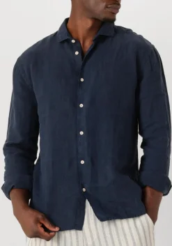 donkerblauwe the goodpeople casual overhemd soho