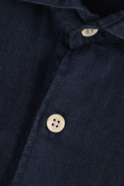 donkerblauwe the goodpeople casual overhemd soho