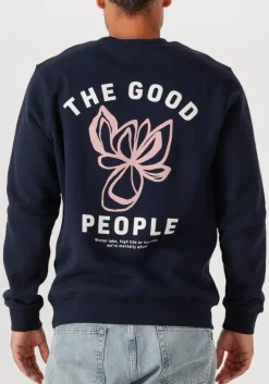 donkerblauwe the goodpeople sweater lito