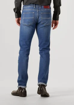 donkerblauwe tramarossa slim fit jeans michelangelo