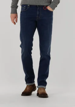 donkerblauwe tramarossa slim fit jeans michelangelo