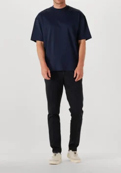donkerblauwe valenza t-shirt 1026 interlock supima oversized t shirt