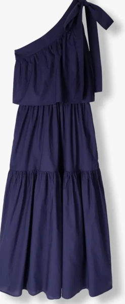 donkerblauwe vanessa bruno maxi jurk cora