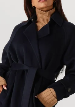 donkerblauwe vanessa bruno mantel faro