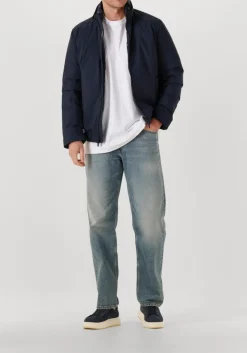 donkerblauwe woolrich jack cloud lewis bomber