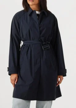 donkerblauwe woolrich parka's summer trench